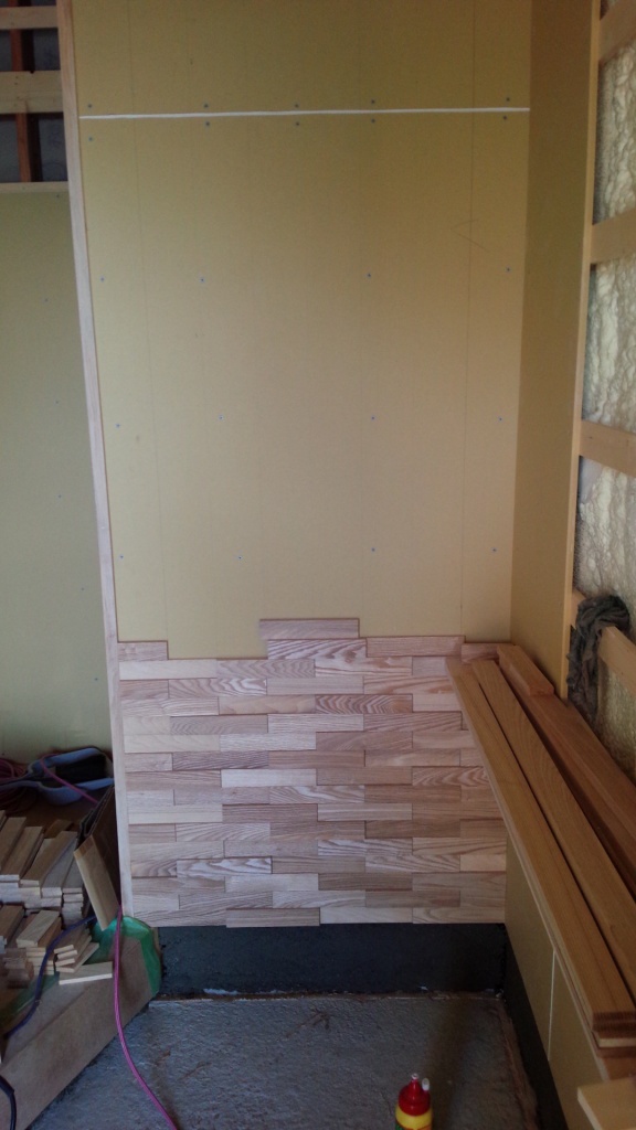 木のデザインウォール