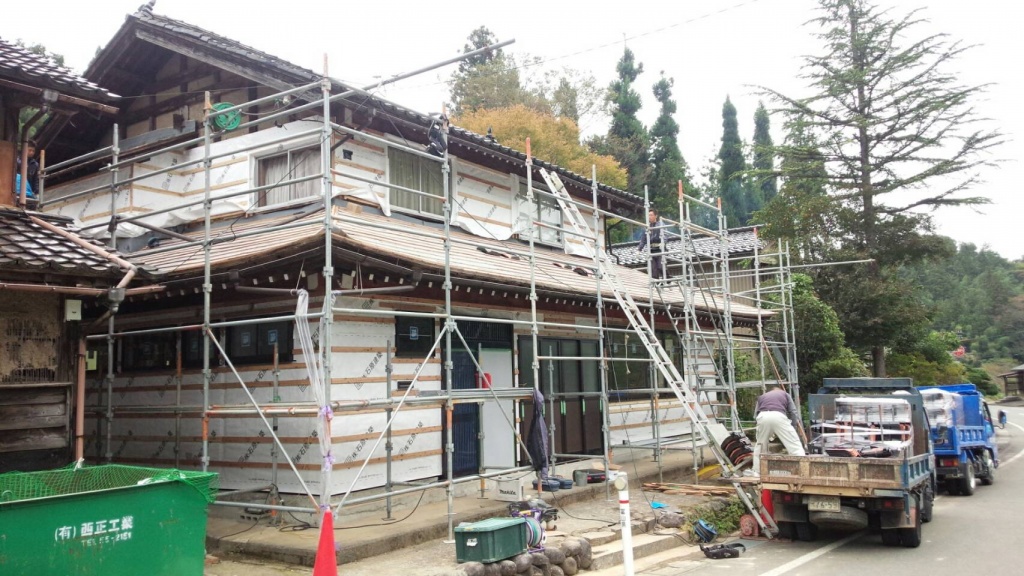 古民家再生瓦工事