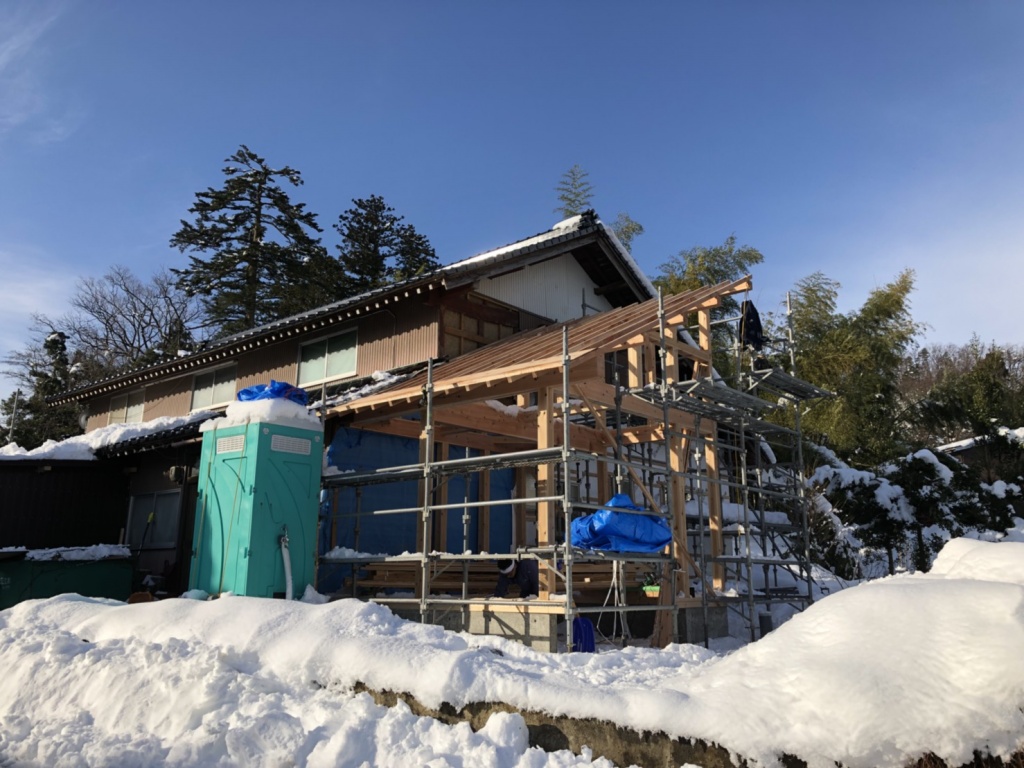 S邸増築改装工事中